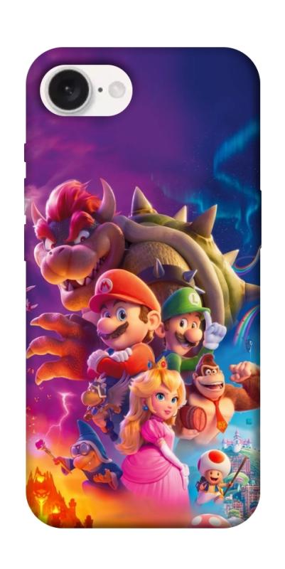 Чехол itsPrint Mario universe для Apple iPhone 16e (6.1"), игры, купить оптом с доставкой