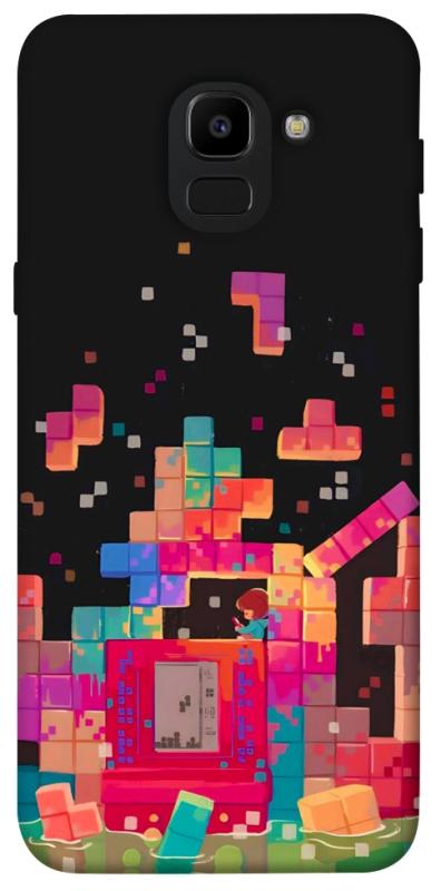 Чохол itsPrint Tetris для Samsung J600F Galaxy J6 (2018), ігри, купити оптом з доставкою
