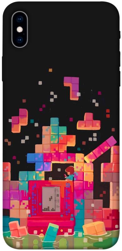 Чохол itsPrint Tetris для Apple iPhone XS Max (6.5"), ігри, купити оптом з доставкою