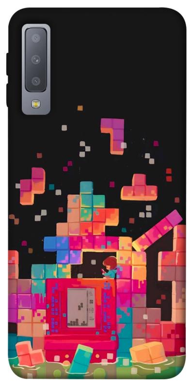 Чохол itsPrint Tetris для Samsung A750 Galaxy A7 (2018), ігри, купити оптом з доставкою