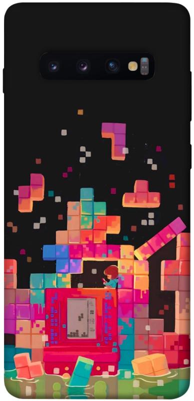 Чохол itsPrint Tetris для Samsung Galaxy S10+, ігри, купити оптом з доставкою