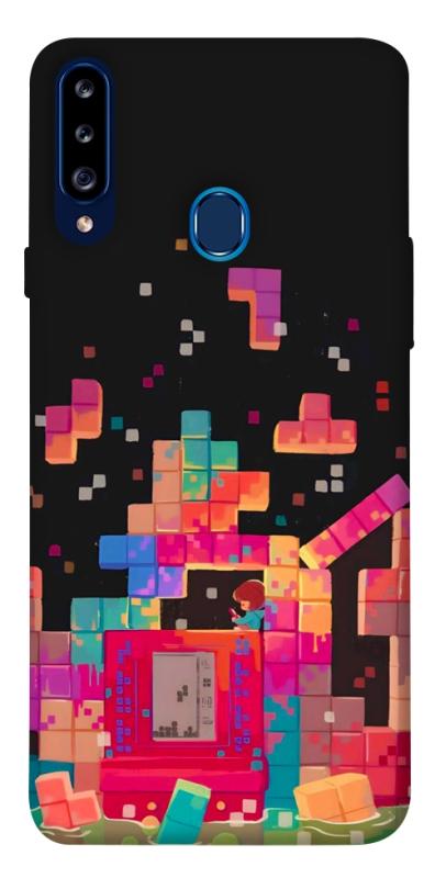 Чохол itsPrint Tetris для Samsung Galaxy A20s, ігри, купити оптом з доставкою