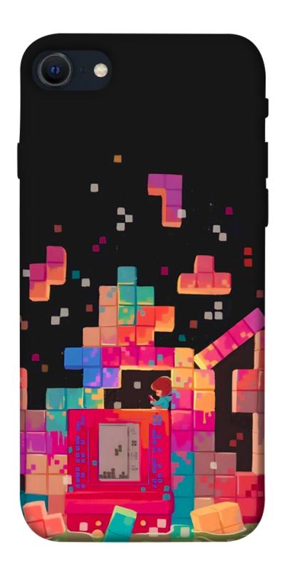 Чохол itsPrint Tetris для Apple iPhone SE (2020), ігри, купити оптом з доставкою