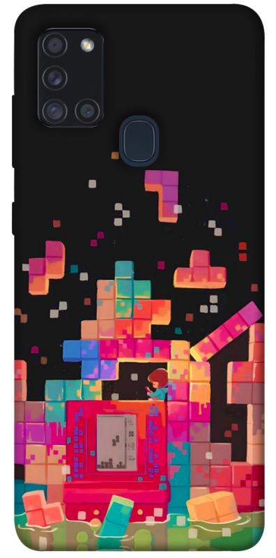 Чохол itsPrint Tetris для Samsung Galaxy A21s, ігри, купити оптом з доставкою