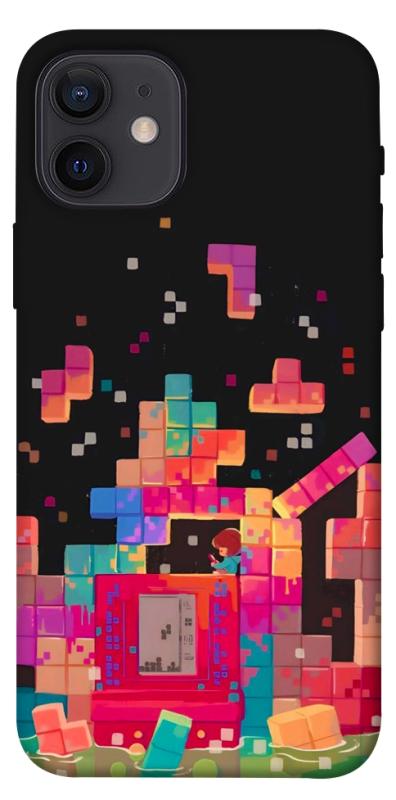 Чехол itsPrint Tetris для Apple iPhone 12 Pro (6.1"), игры, купить оптом с доставкой