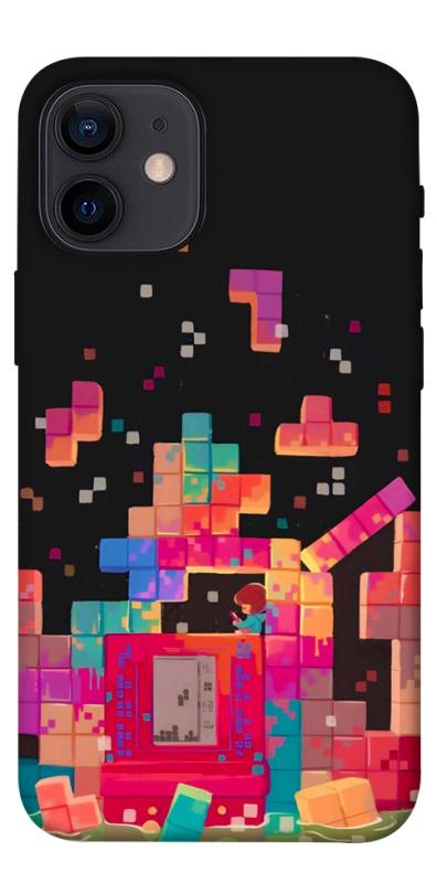 Чехол itsPrint Tetris для Apple iPhone 12 mini (5.4"), игры, купить оптом с доставкой