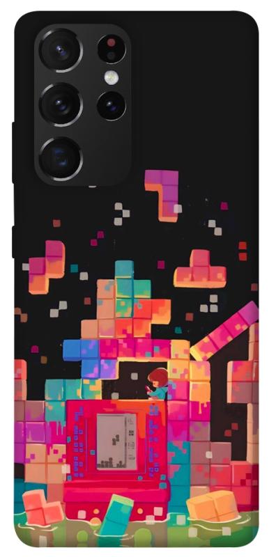Чохол itsPrint Tetris для Samsung Galaxy S21 Ultra, ігри, купити оптом з доставкою