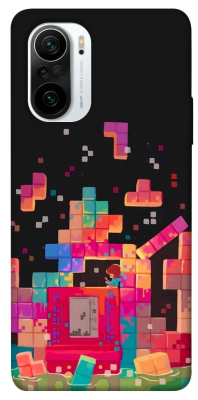 Чохол itsPrint Tetris для Xiaomi Redmi K40 / K40 Pro / K40 Pro+ / Poco F3, ігри, купити оптом з доставкою