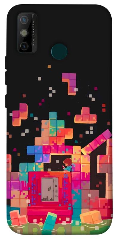 Чохол itsPrint Tetris для TECNO Spark 6 Go, ігри, купити оптом з доставкою