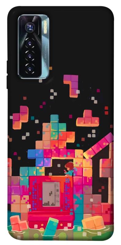 Чохол itsPrint Tetris для TECNO Camon 17 Pro, ігри, купити оптом з доставкою