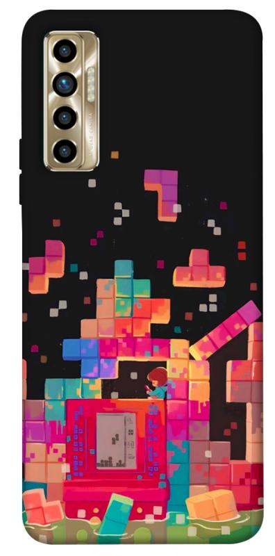 Чохол itsPrint Tetris для TECNO Camon 17P, ігри, купити оптом з доставкою