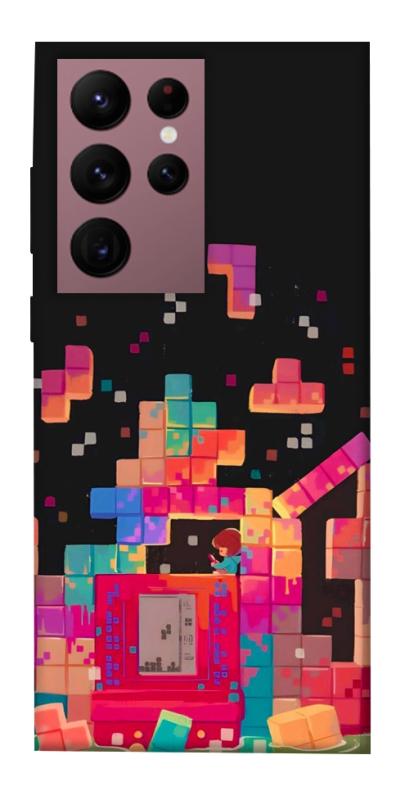 Чохол itsPrint Tetris для Samsung Galaxy S22 Ultra, ігри, купити оптом з доставкою