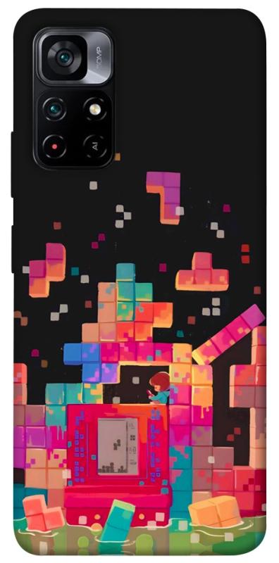 Чохол itsPrint Tetris для Xiaomi Poco M4 Pro 5G, ігри, купити оптом з доставкою