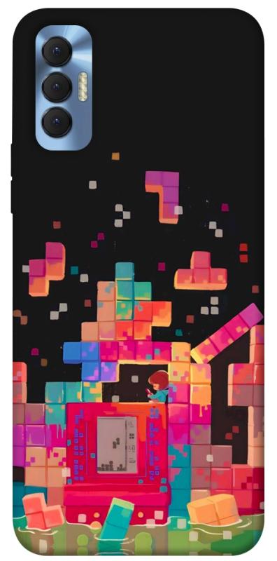 Чохол itsPrint Tetris для TECNO Spark 8P, ігри, купити оптом з доставкою