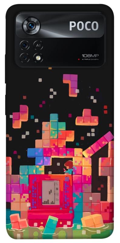 Чехол itsPrint Tetris для Xiaomi Poco X4 Pro 5G, игры, купить оптом с доставкой