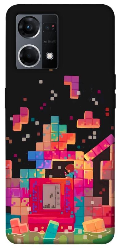 Чохол itsPrint Tetris для Oppo Reno 7 4G, ігри, купити оптом з доставкою
