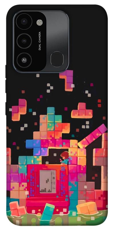 Чохол itsPrint Tetris для TECNO Spark 8C, ігри, купити оптом з доставкою