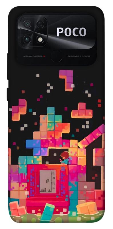 Чохол itsPrint Tetris для Xiaomi Poco C40, ігри, купити оптом з доставкою