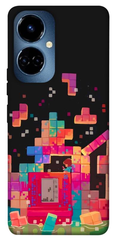 Чохол itsPrint Tetris для TECNO Camon 19 (CI6n) / 19 Pro (CI8n), ігри, купити оптом з доставкою