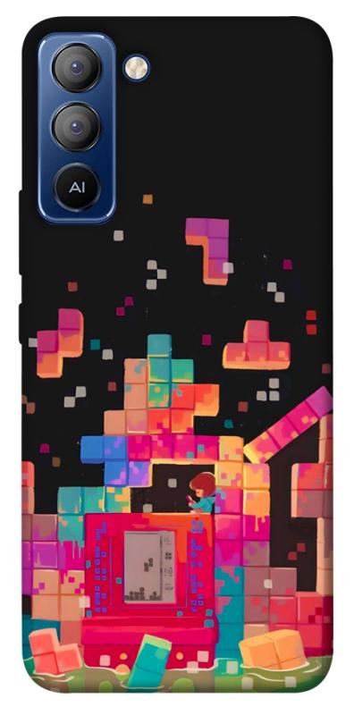 Чохол itsPrint Tetris для TECNO Pop 5 LTE, ігри, купити оптом з доставкою