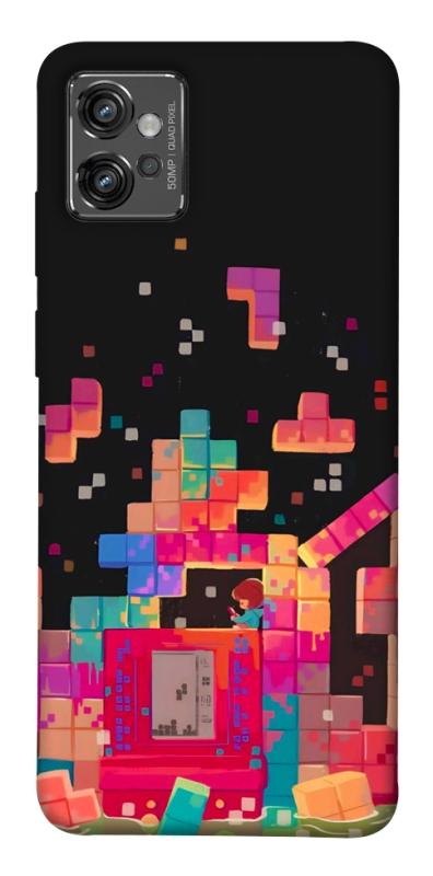Чохол itsPrint Tetris для Motorola Moto G32, ігри, купити оптом з доставкою