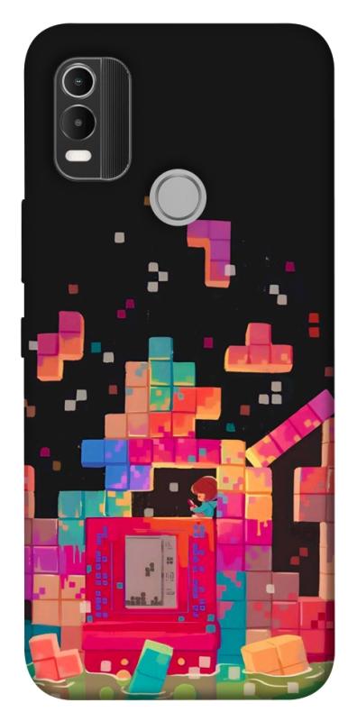 Чохол itsPrint Tetris для Nokia C21 Plus, ігри, купити оптом з доставкою