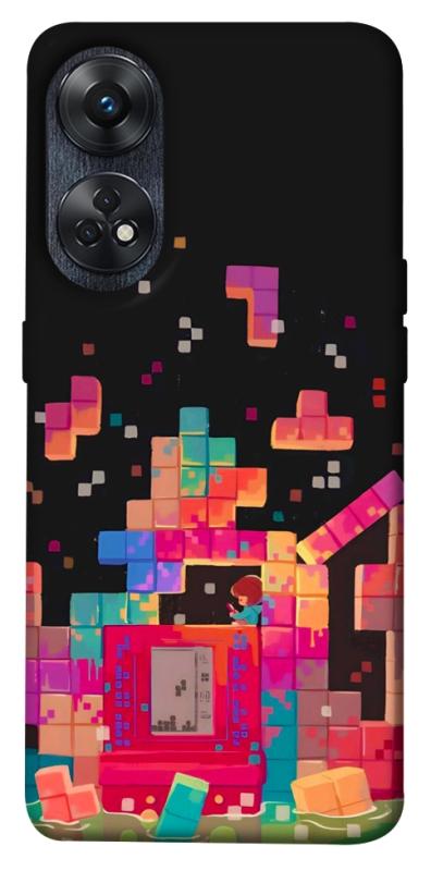 Чохол itsPrint Tetris для Oppo Reno 8 T 4G, ігри, купити оптом з доставкою