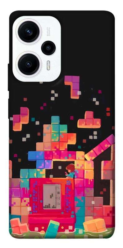 Чохол itsPrint Tetris для Xiaomi Poco F5 / Note 12 Turbo, ігри, купити оптом з доставкою