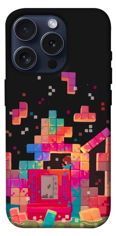 Чохол itsPrint Tetris для Apple iPhone 15 Pro (6.1"), ігри, купити оптом з доставкою