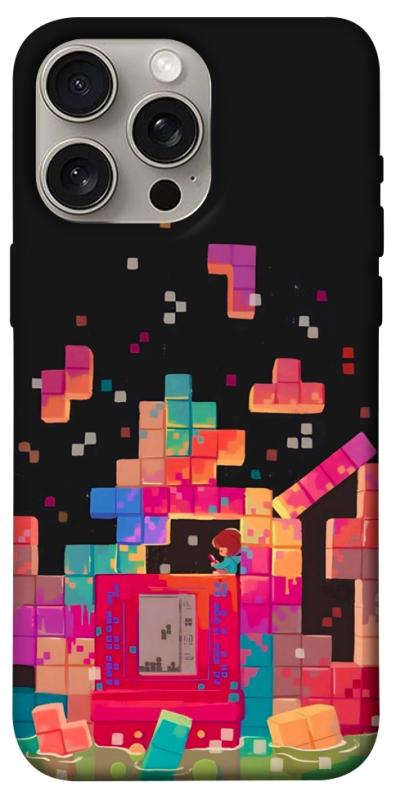 Чохол itsPrint Tetris для Apple iPhone 15 Pro Max (6.7"), ігри, купити оптом з доставкою
