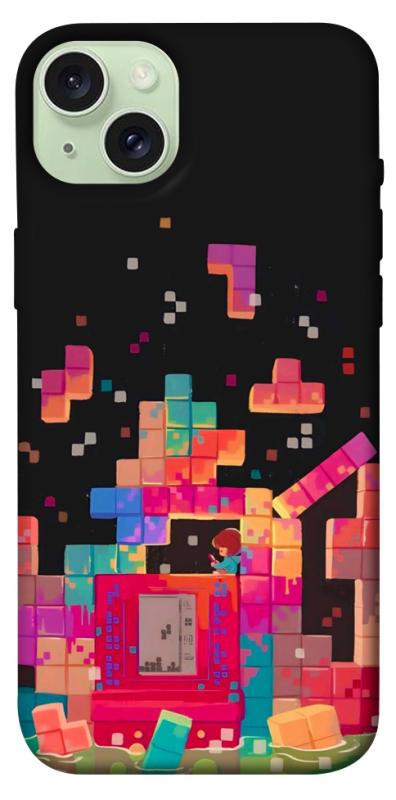 Чохол itsPrint Tetris для Apple iPhone 15 Plus (6.7"), ігри, купити оптом з доставкою