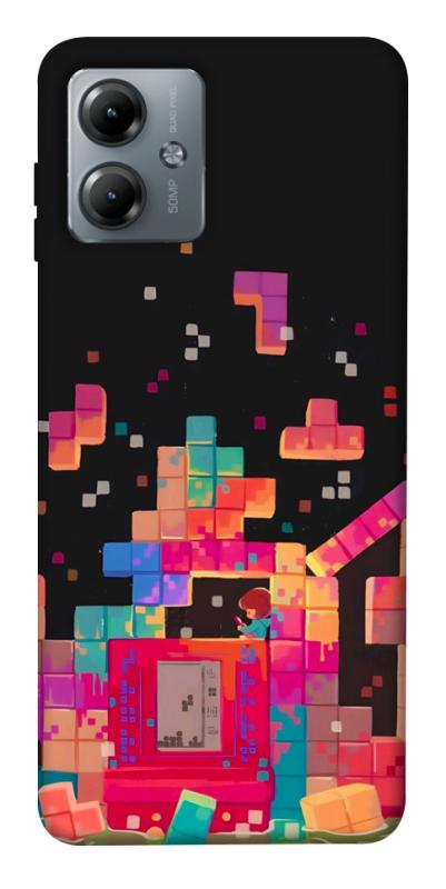 Чохол itsPrint Tetris для Motorola Moto G14, ігри, купити оптом з доставкою