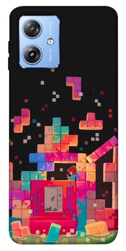 Чохол itsPrint Tetris для Motorola Moto G84, ігри, купити оптом з доставкою