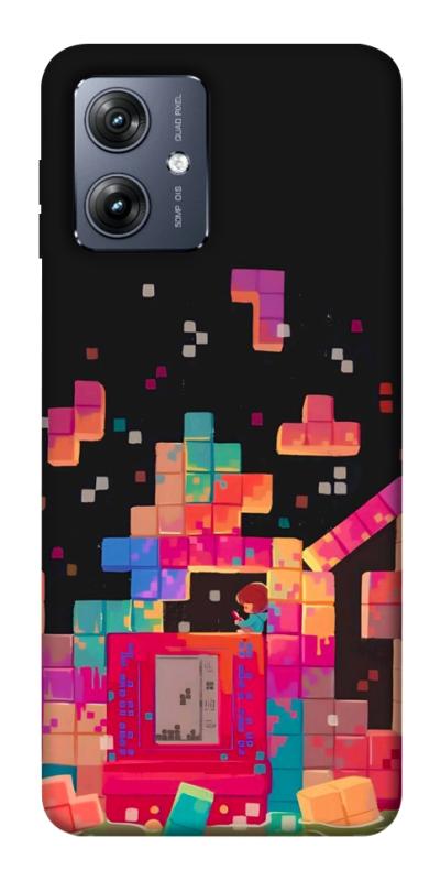 Чохол itsPrint Tetris для Motorola Moto G54, ігри, купити оптом з доставкою