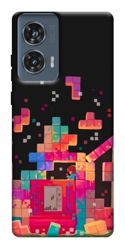 Чохол itsPrint Tetris для Motorola Edge 50 Fusion, ігри, купити оптом з доставкою