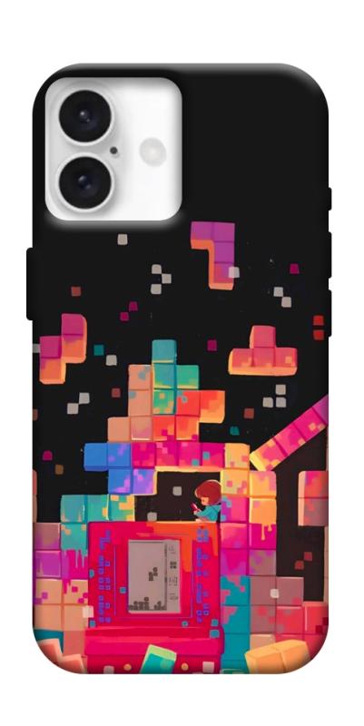 Чохол itsPrint Tetris для Apple iPhone 16 (6.1"), ігри, купити оптом з доставкою