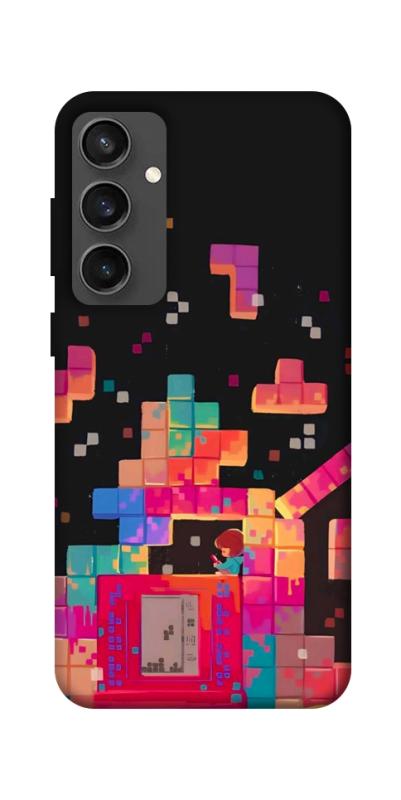 Чохол itsPrint Tetris для Samsung Galaxy S24 FE, ігри, купити оптом з доставкою