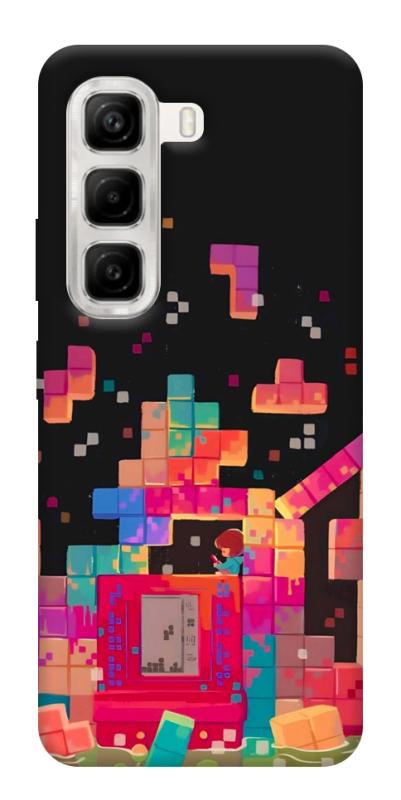 Чохол itsPrint Tetris для Infinix Hot 50 4G, ігри, купити оптом з доставкою