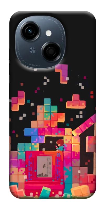 Чохол itsPrint Tetris для TECNO Spark Go 1, ігри, купити оптом з доставкою