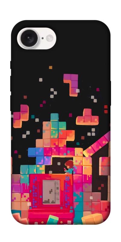 Чохол itsPrint Tetris для Apple iPhone 16e (6.1"), ігри, купити оптом з доставкою