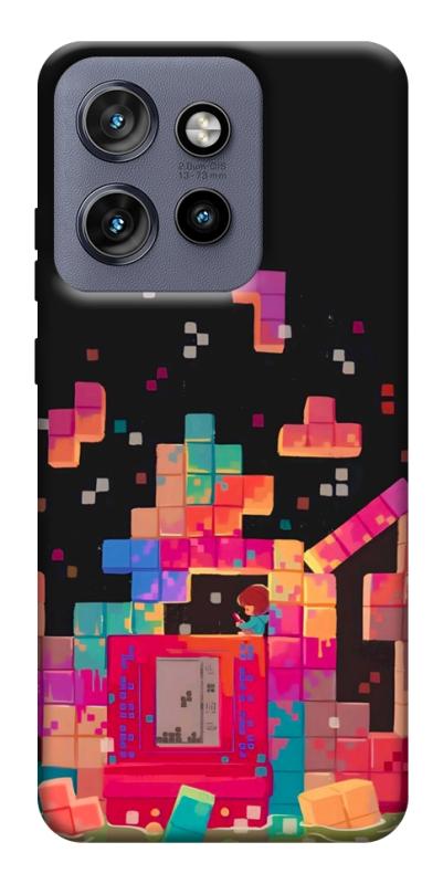 Чохол itsPrint Tetris для Motorola Edge 50 Neo, ігри, купити оптом з доставкою