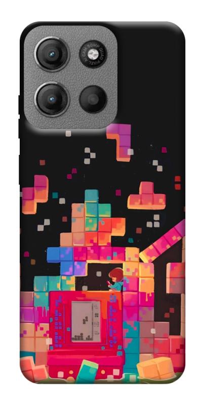 Чохол itsPrint Tetris для Motorola Moto G15 4G, ігри, купити оптом з доставкою