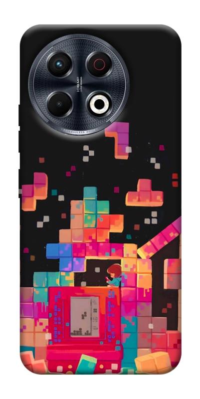 Чохол itsPrint Tetris для TECNO Spark 30 Pro (KL7), ігри, купити оптом з доставкою