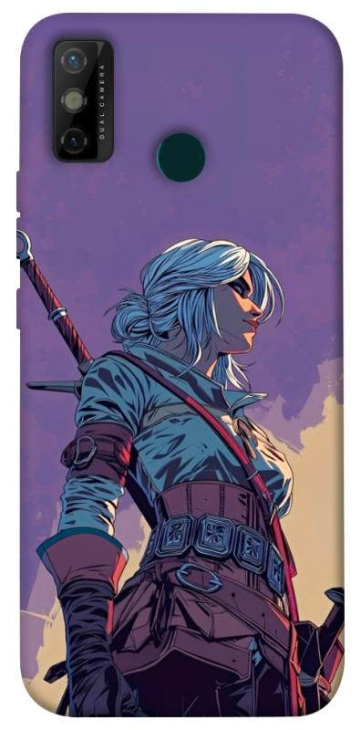 Чохол itsPrint The witcher ciri для TECNO Spark 6 Go, ігри, купити оптом з доставкою