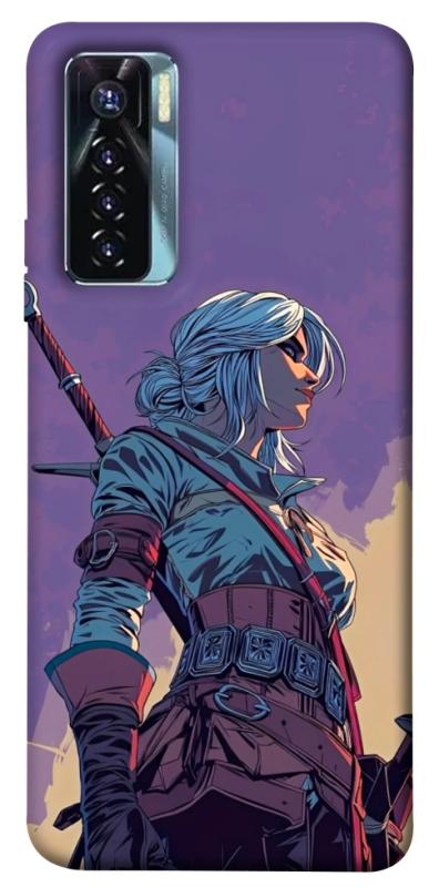 Чохол itsPrint The witcher ciri для TECNO Camon 17 Pro, ігри, купити оптом з доставкою