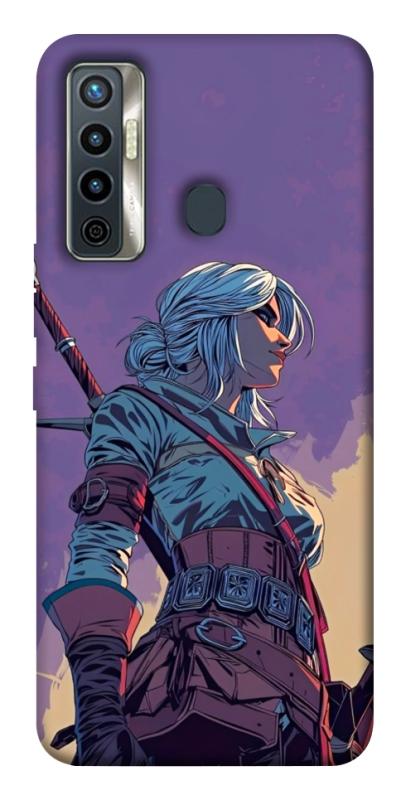 Чохол itsPrint The witcher ciri для TECNO Camon 17 Pro, ігри, купити оптом з доставкою