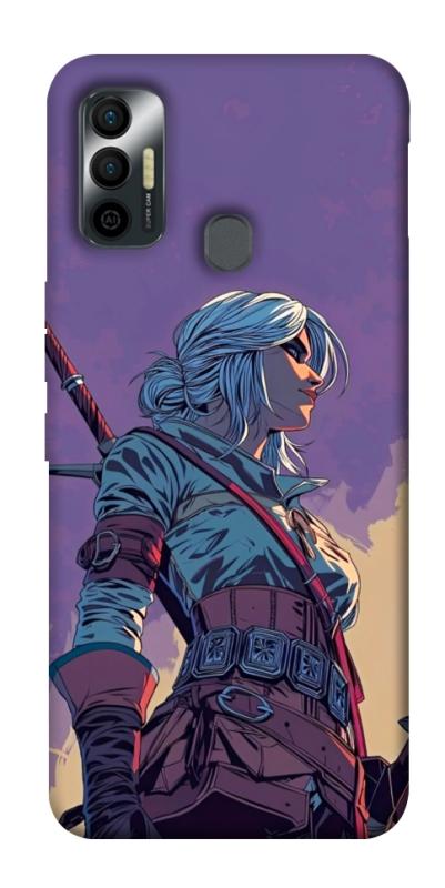 Чохол itsPrint The witcher ciri для TECNO Spark 7, ігри, купити оптом з доставкою