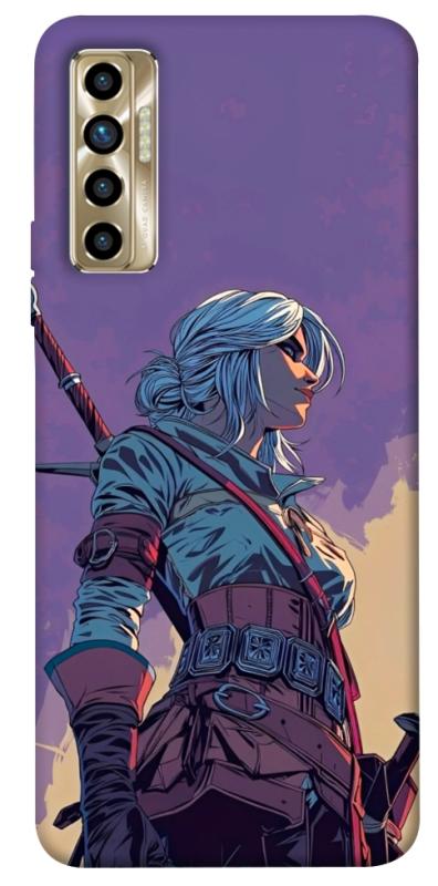 Чохол itsPrint The witcher ciri для TECNO Camon 17P, ігри, купити оптом з доставкою
