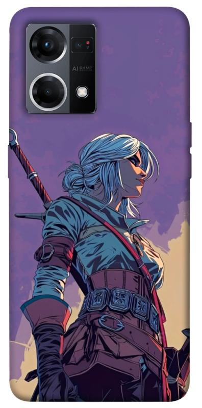Чехол itsPrint The witcher ciri для Oppo Reno 7 4G, игры, купить оптом с доставкой