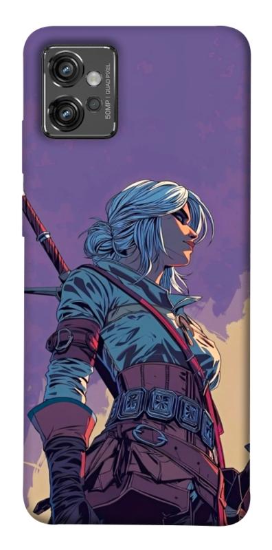Чохол itsPrint The witcher ciri для Motorola Moto G32, ігри, купити оптом з доставкою